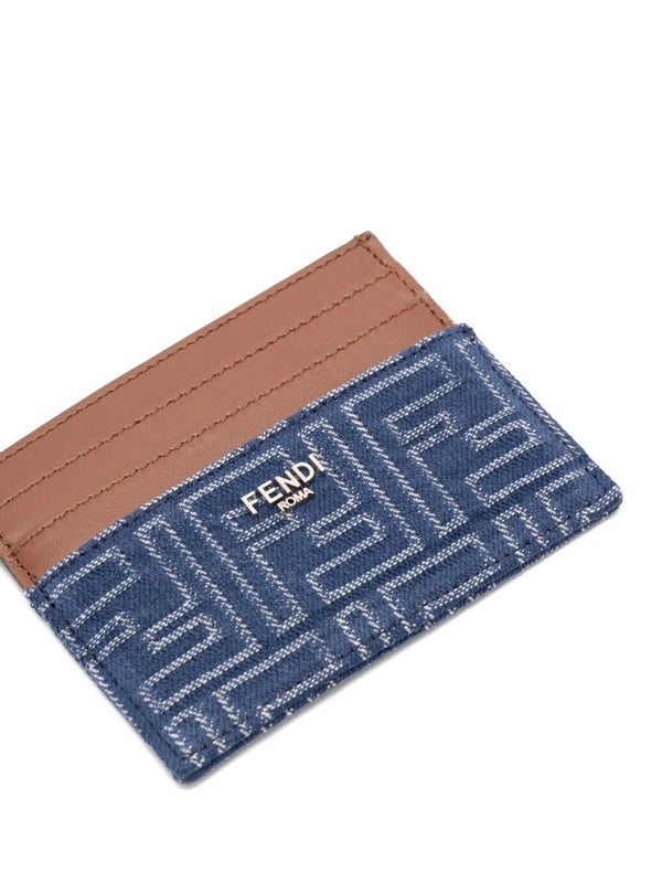 Fendi Blue Card Wallet
