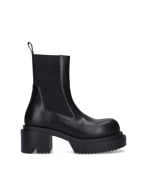 Rick Owens Black Chelsea Boots