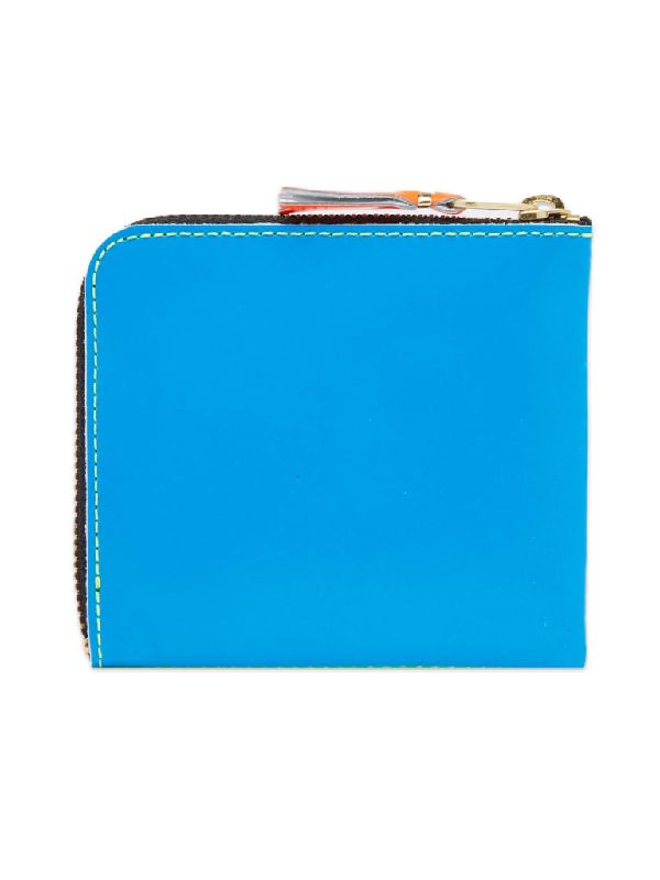 Super Fluoro Leather Half Wallet