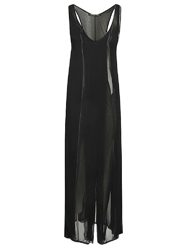 Viscose Sheer Long Dress