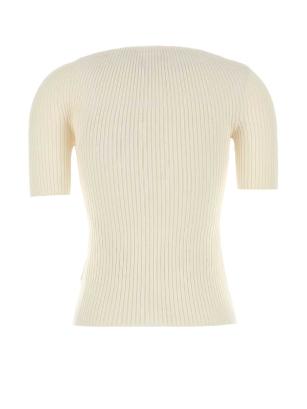 徽标贴片罗纹短袖
针织