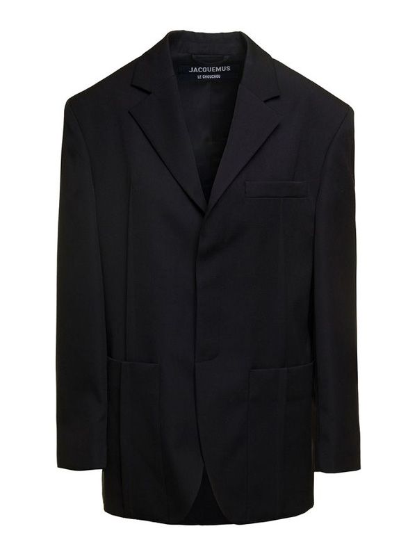 Single-breasted Wool Tailored Jacket