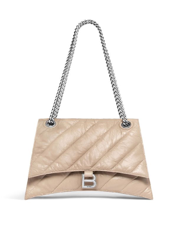 Balenciaga Crush Medium Beige Crossbody & Shoulder Bags