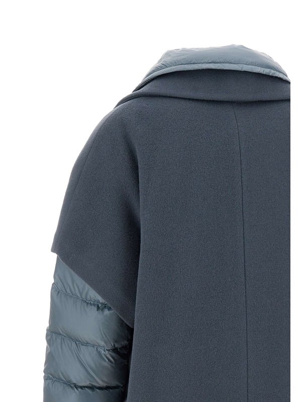 Single-Breasted Layered Padded Jacket
