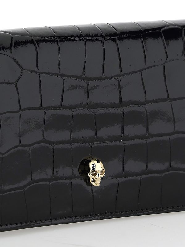 Skull Croc Embossed Woc Bag