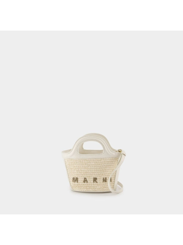 Tropicalia Raffia Micro Tote Bag