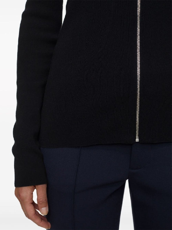 Turtle Neck Zipper Cardigan