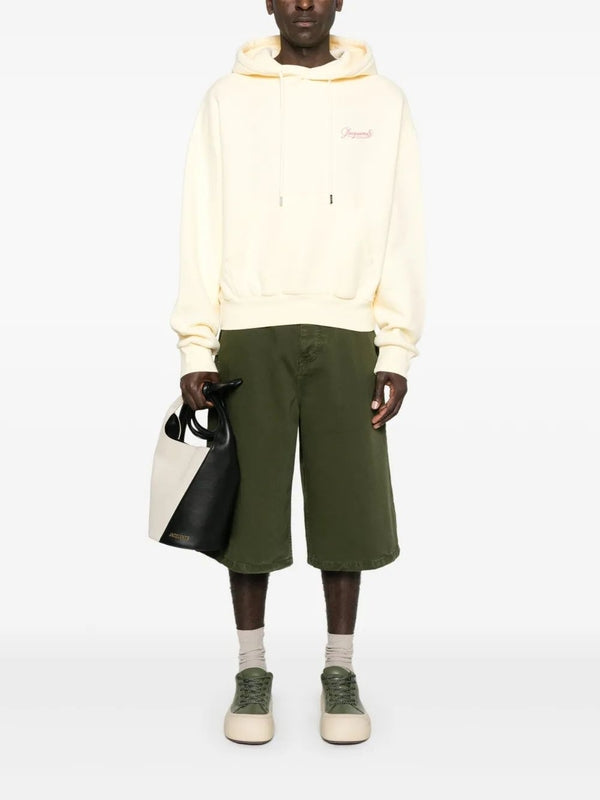 Corto Logo Embroidered Cotton Hoodieie