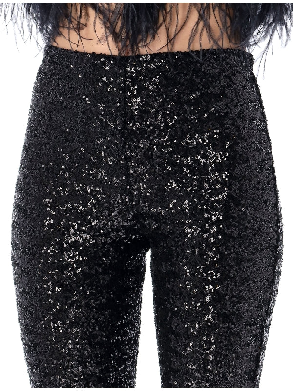 Allover Sequin Bootcut Pants