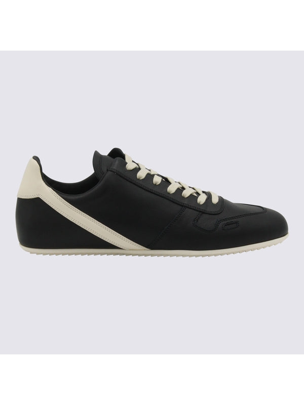 Rick Owens Black Low Top Sneakers