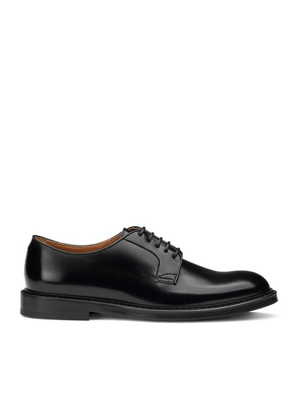 Low Leather Lace-Up Shoes