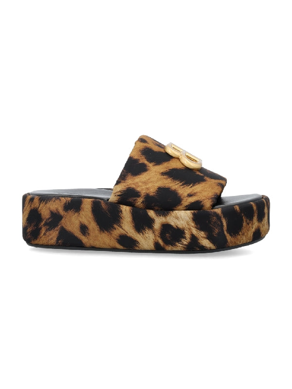 BALENCIAGA - Rise Leopard Platform Slide - Jente