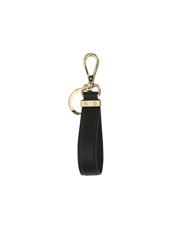 Triangle Logo Leather Keyring