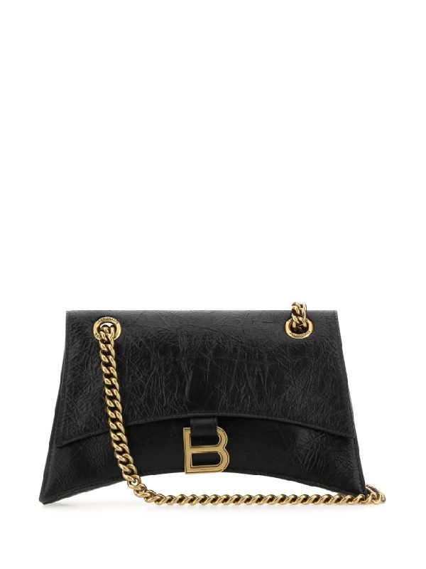 Balenciaga Crush Small Black Crossbody & Shoulder Bags