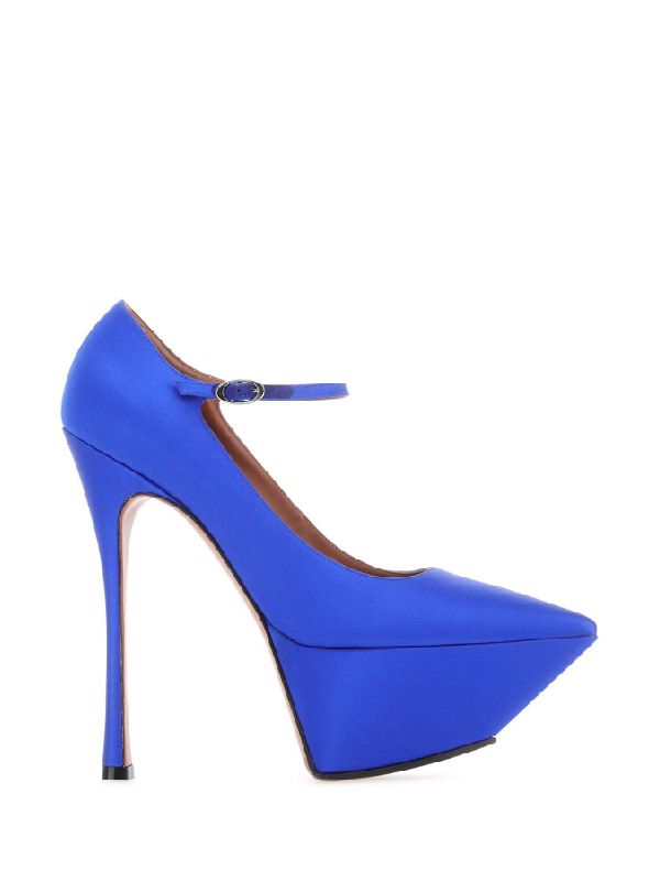 Yigit Platform Mary Jane Satin Pumps
  Heelsss