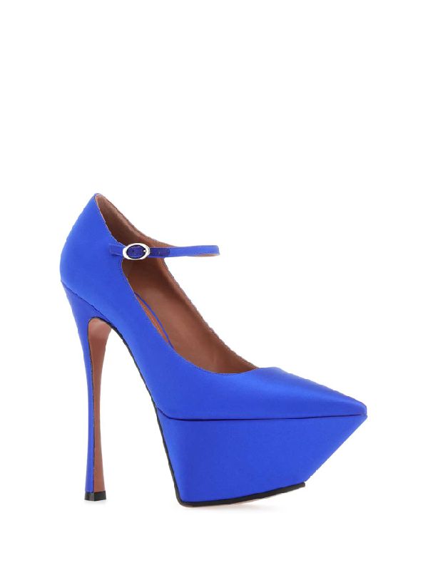 Yigit Platform Mary Jane Satin Pumps
  Heelsss