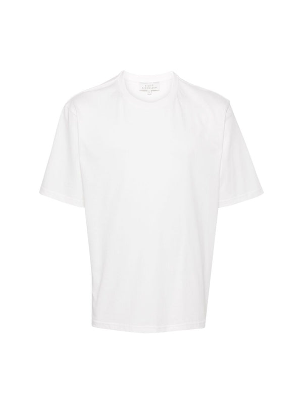 White Cotton Short Sleeve
  T-Shirt