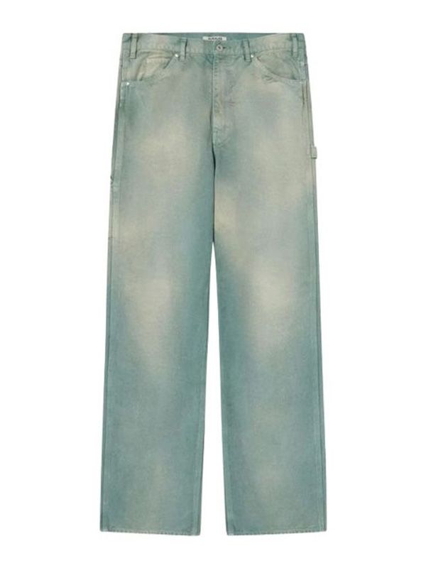 Auralee Organic Cotton Duck Green Pants