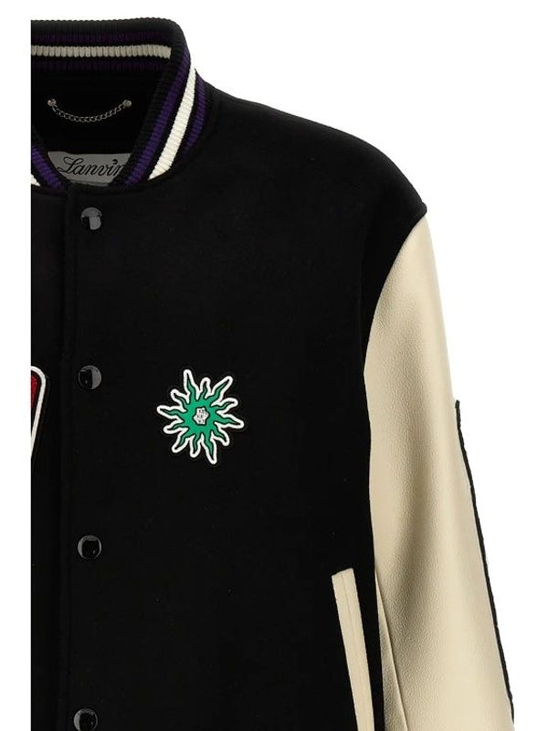 Applique Patch Varsity Jacket