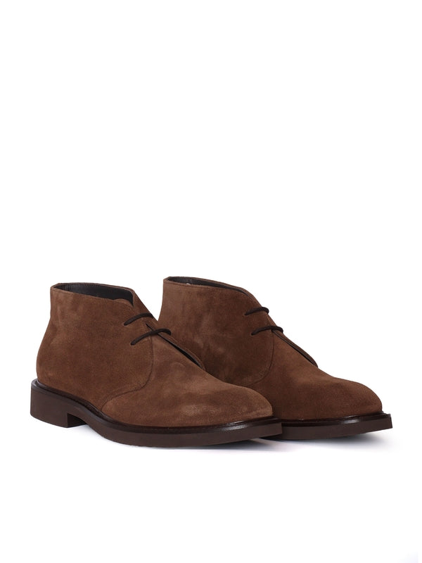 Doucal'S Brown Lace-Up Boots