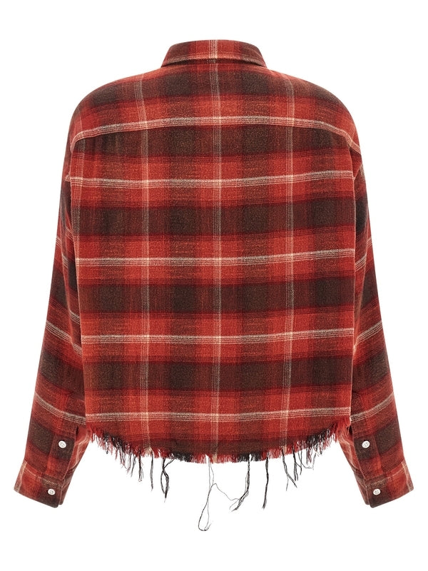 R13 Check Red Shirt