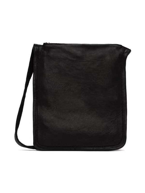 W4 Black
  Leather Crossbody Bag