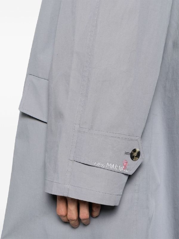 Stitch Logo Embroidery Trench Coat