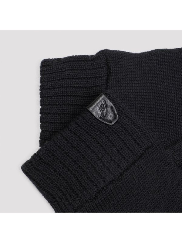 Logo Patch Wool Gloves