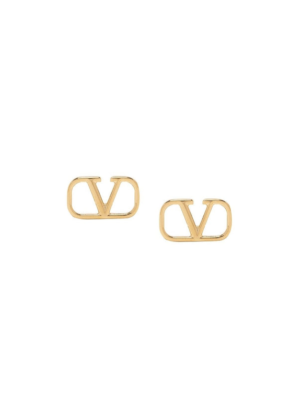 V Logo Stud
  Earrings