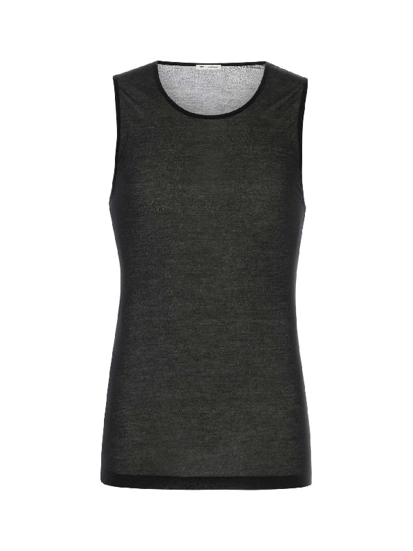 Crewneck Lyocell Tank Top