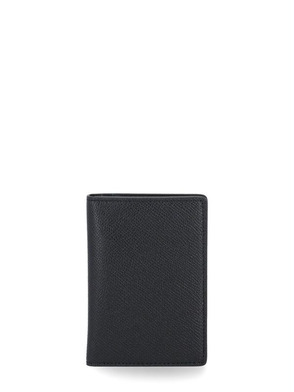 Stitch Logo Leather Card Wallet