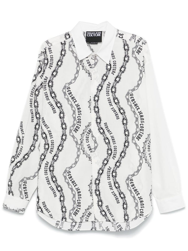 Versace Denim Couture Shirt White