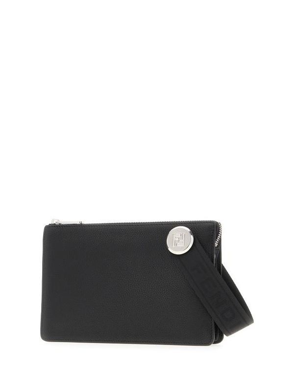 FF Roma Logo Strap Clutch Bag