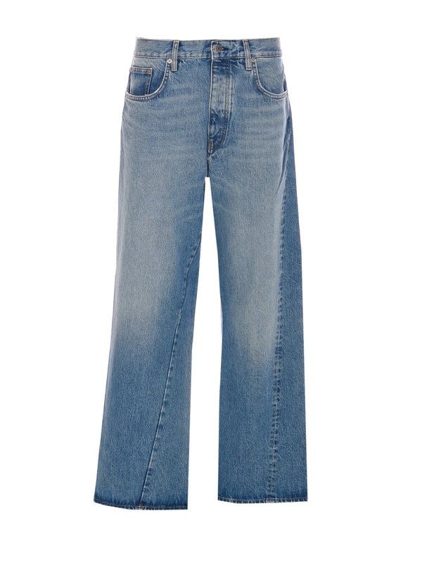 Straight Twist Denim Pants