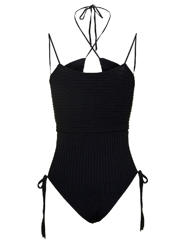 Cutout Rib Knit Bodysuit