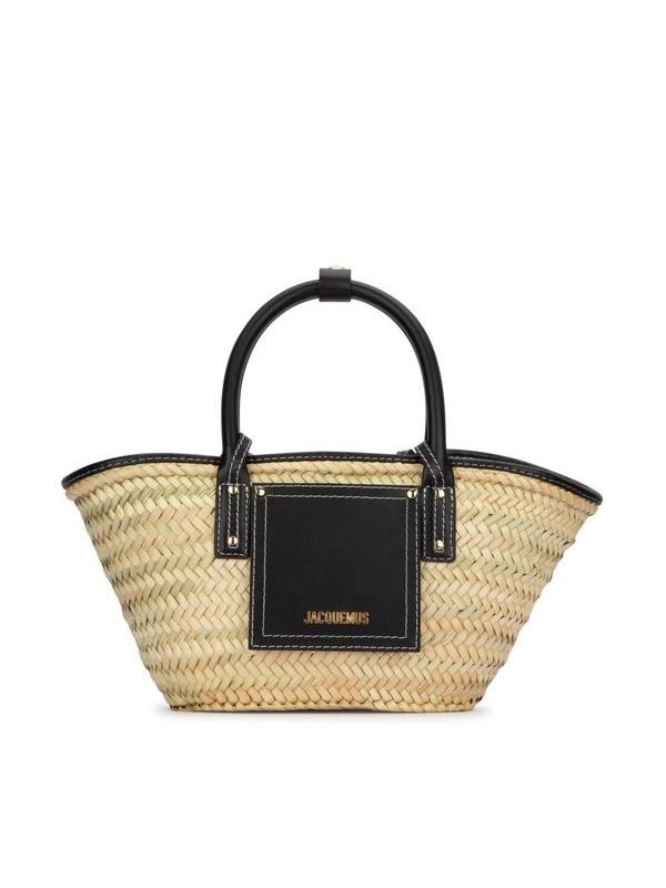 SOLI Raffia Panier Basket Tote Bag