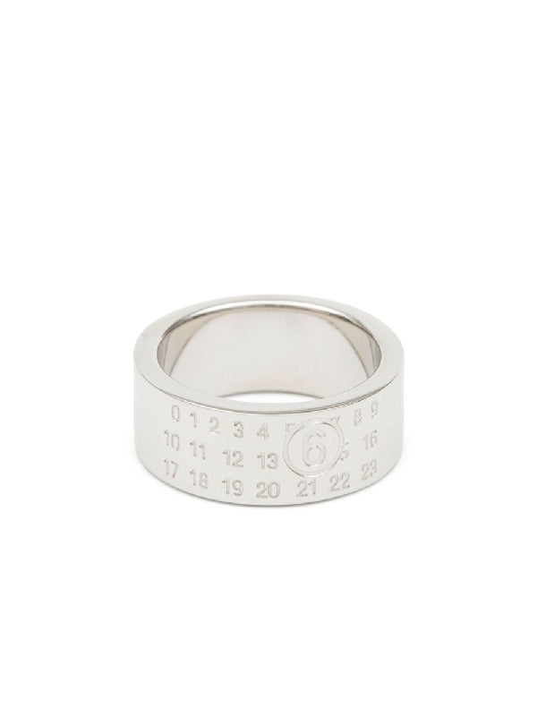 Number Engraving Silver Ring