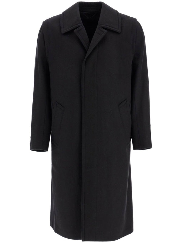 Single-Breasted Wool Coat