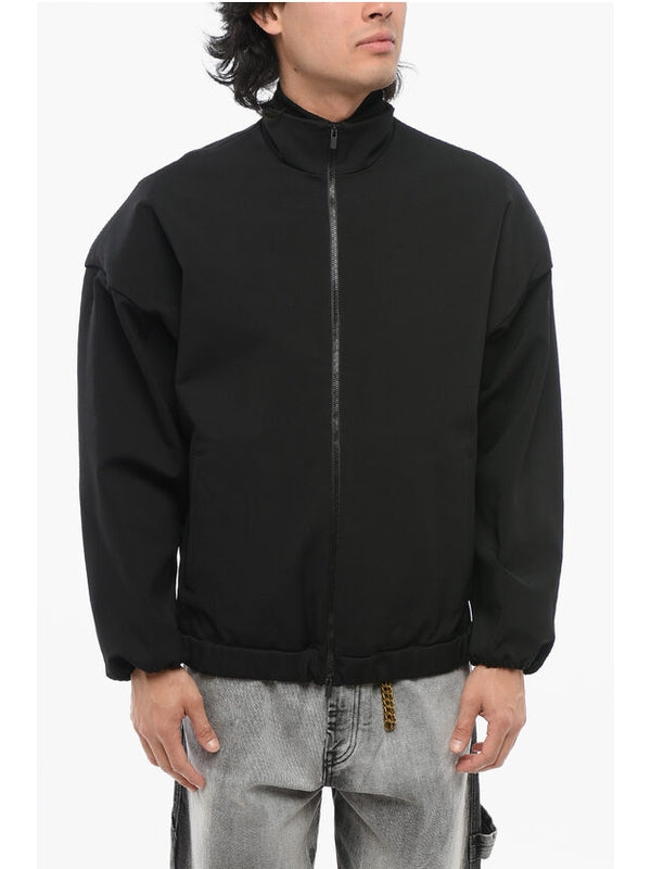 Viscose Blend ETERNAL Bomber Jacket with Embossed Detail Jackets