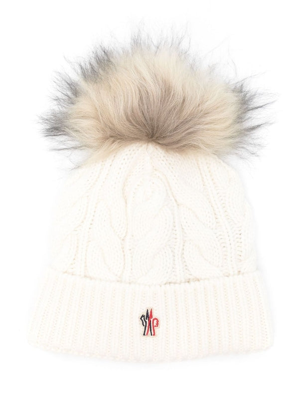 Moncler White Beanies