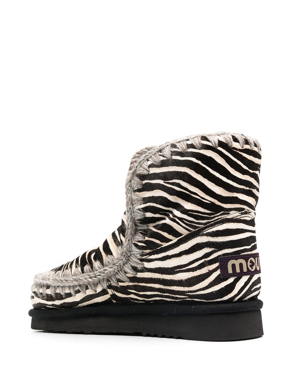 Eskimo 18 Animal Pattern Ankle Boots