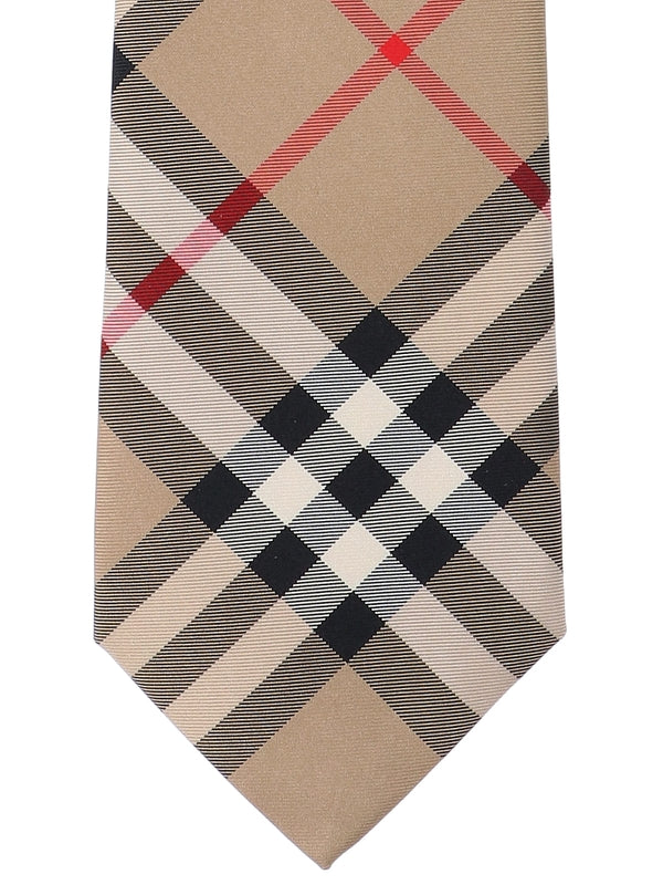 Check Pattern Silk Tie