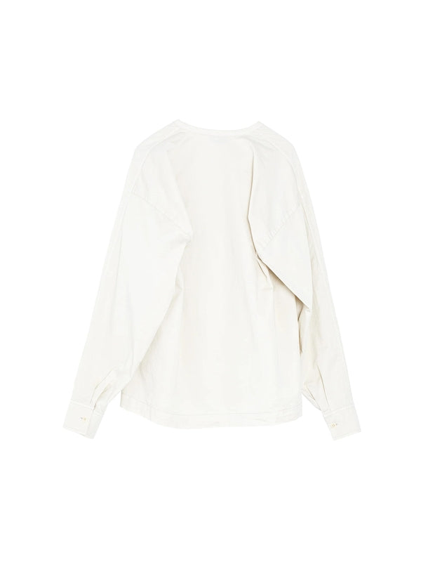 White twist cotton shirt