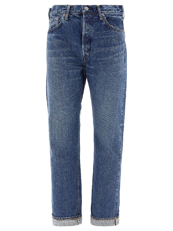 Turn-Up Hem Denim Pants