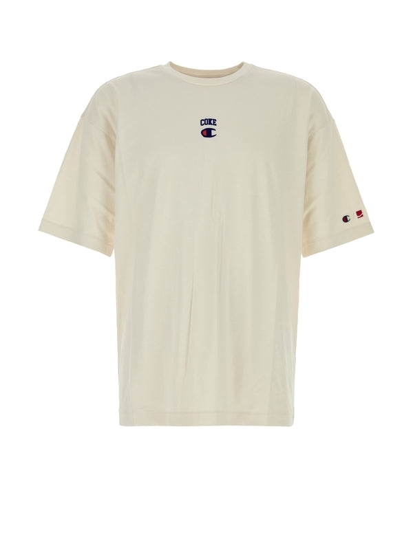 Champion White Beige Half Sleeve