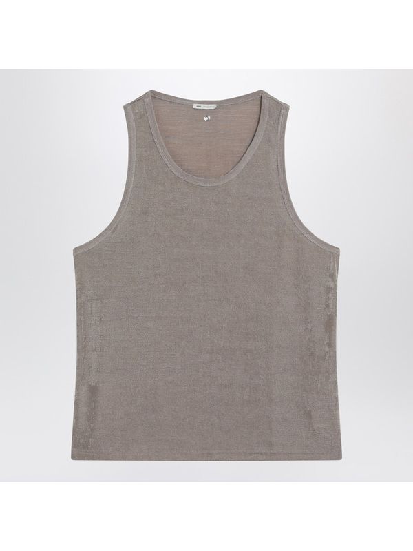 Shiny Jersey Sleeveless Top