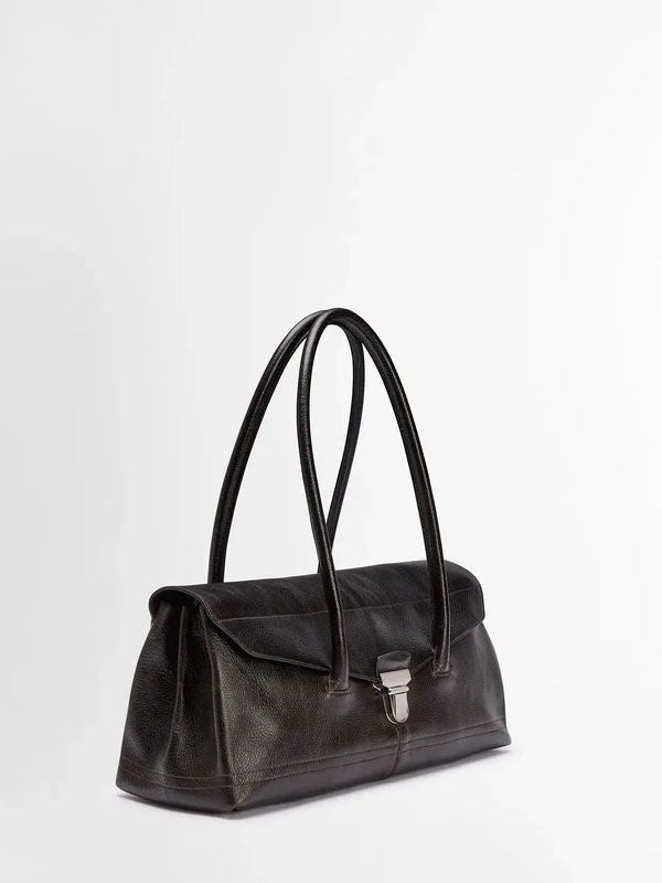 Belted Gear Leather Shoulder Bag