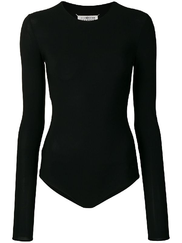 Back Stitch Long Sleeve Bodysuit