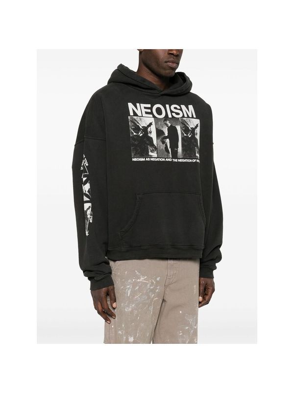 Neoism Printed Cotton Hoodie