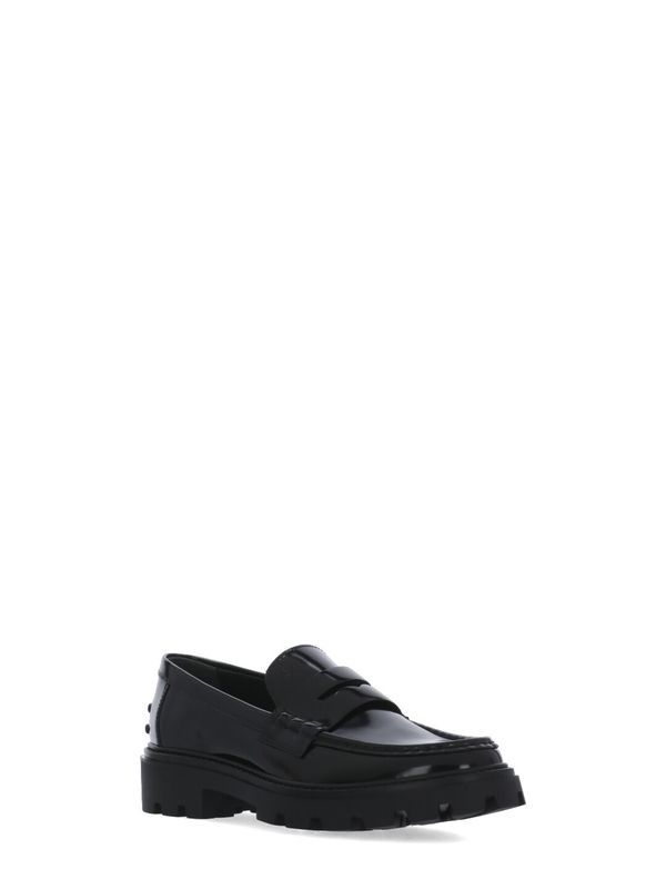 Black Chunky Sole Penny
  Loafers